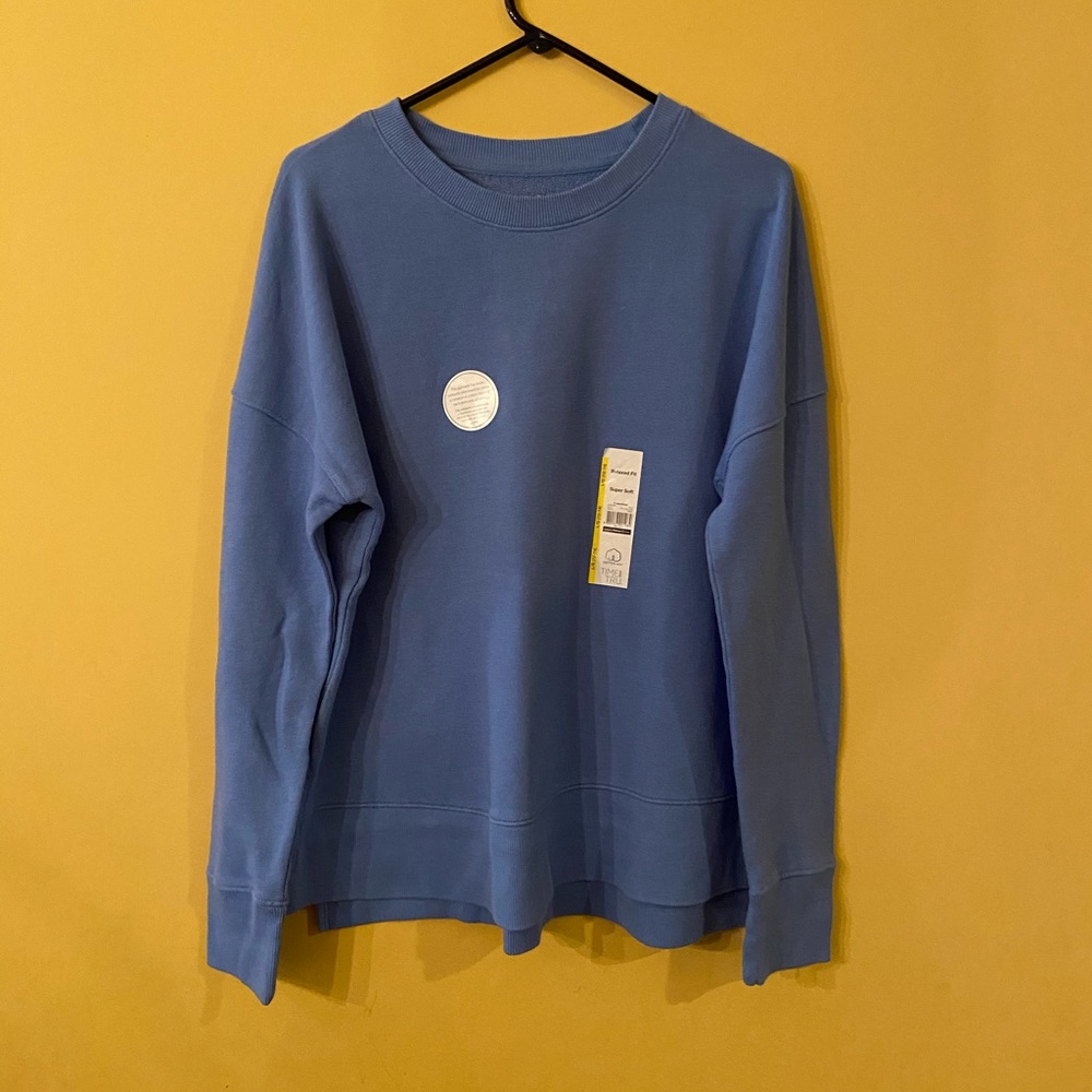Blue crew neck
